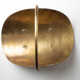 Vintage brass log holder