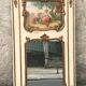 Trumeau Parquet Mirror Gallant Scene Late 19th