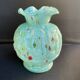 Art Nouveau glass vase with variegated bottom