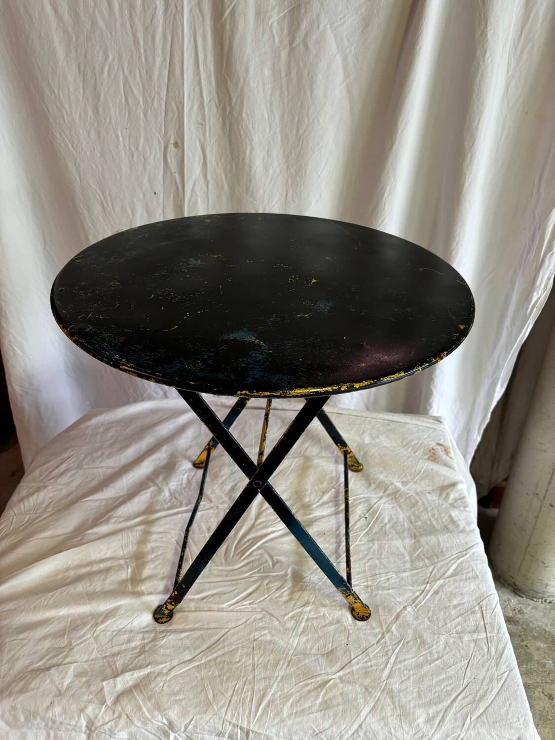 Small vintage metal table
