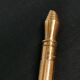 Ruler gold plated paper cutter - vintage office kit gold starry