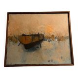 Oil on canvas signed Jean Godin