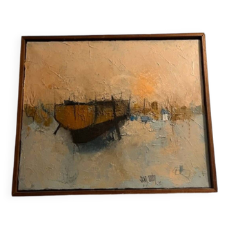 Oil on canvas signed Jean Godin
