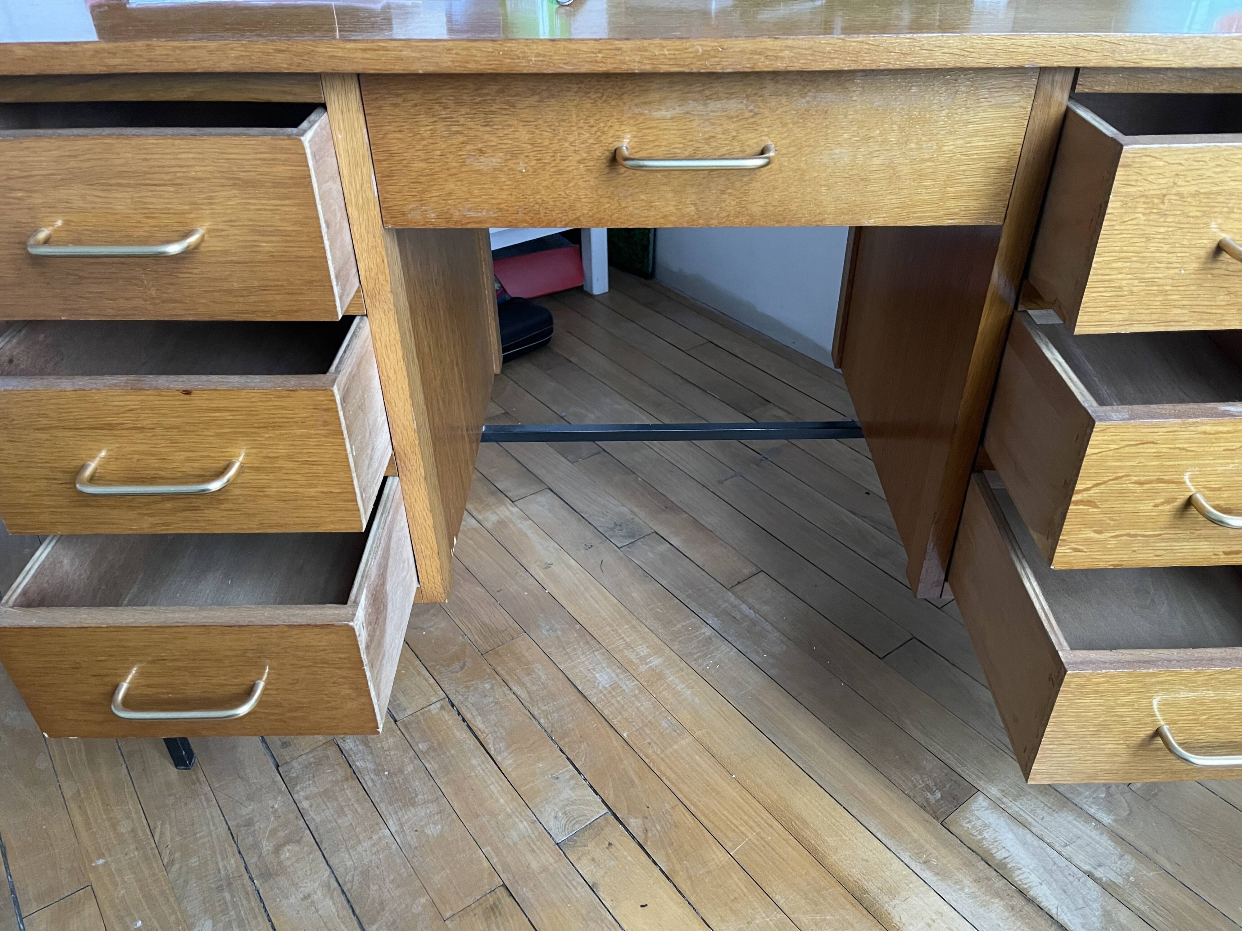 6 drawer desk
