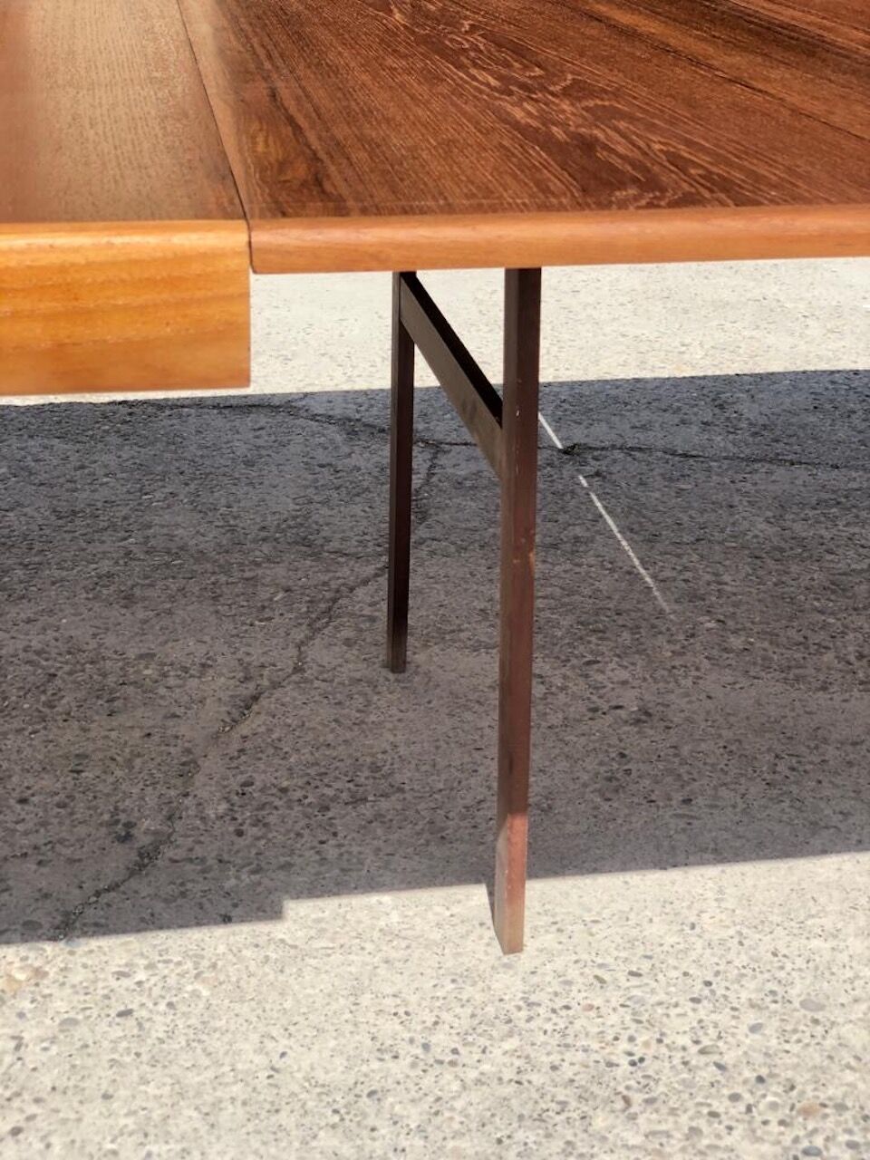 Set Extendable table Ib Kofod Larsen and 8 chairs Jysk for Mobelfabrik 1960
