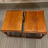 Pair of Scandinavian teak bedside tables