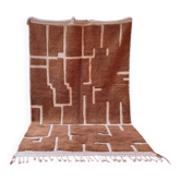 Handwoven natural wool rug 1.6/2.6 m