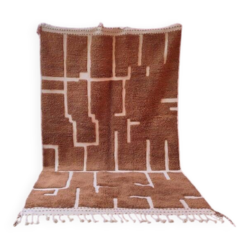 Tapis en laine naturelle tissé main traditionnelle 1,6/2,6 m