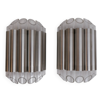 Set of 2 RAAK septiem wall lamps, 1960s