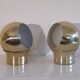 Pair of vintage Scandinavian brass sconces 1970