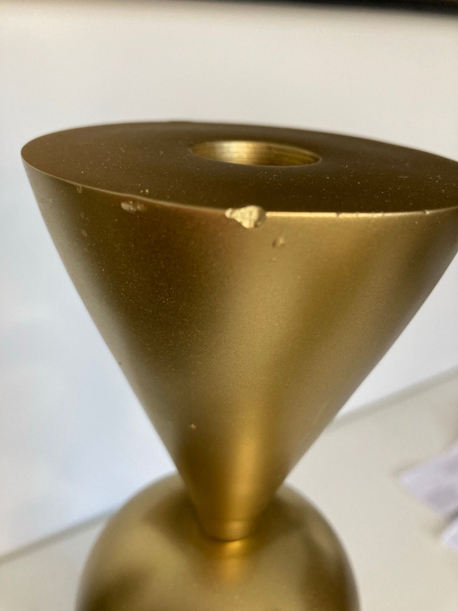 Design pair of torches geometric décor around 1970