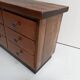 Cabinet de classement en pin vintage avec tiroirs