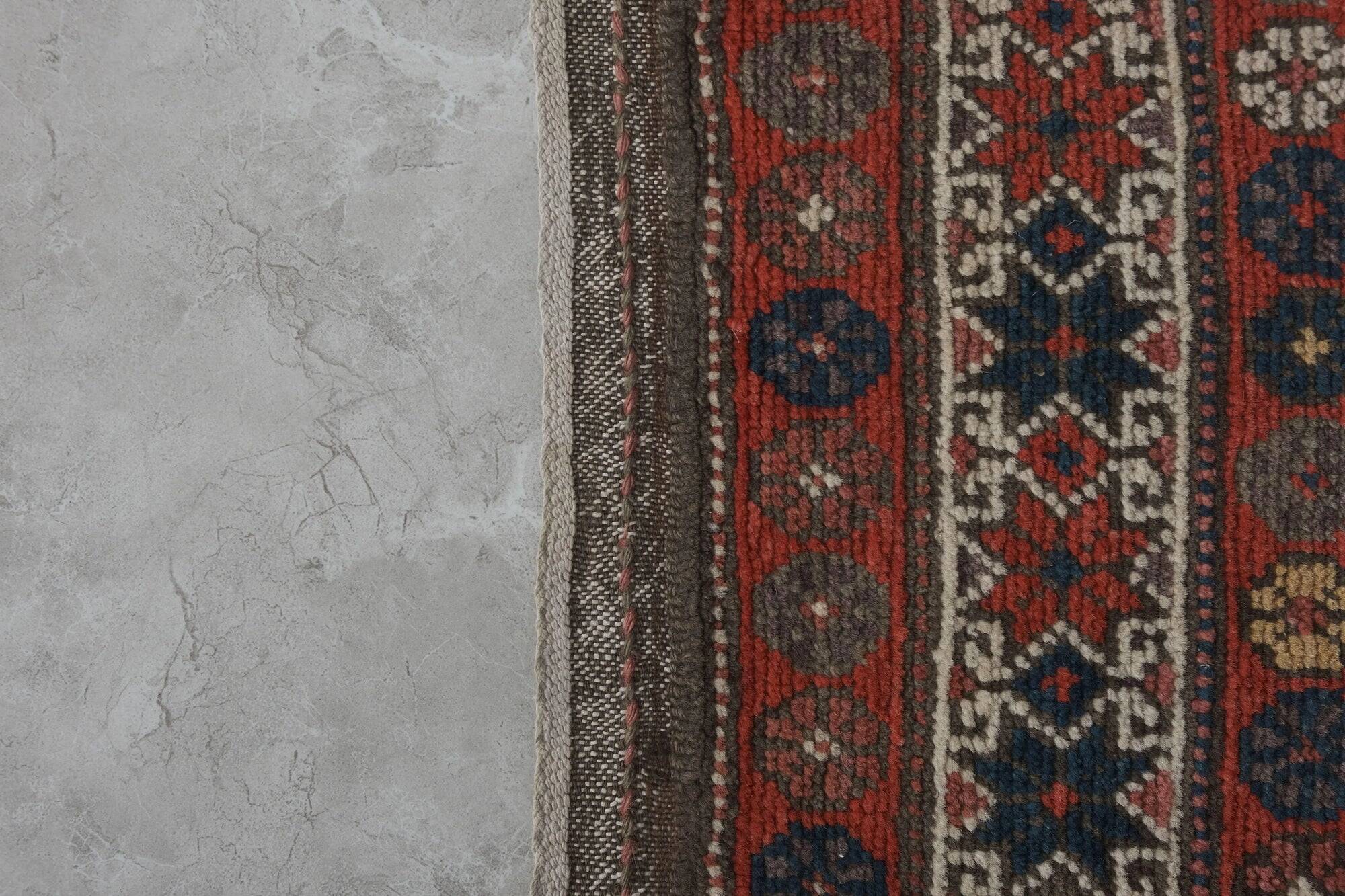 Vintage Turkish hallway rug 117x410 cm
