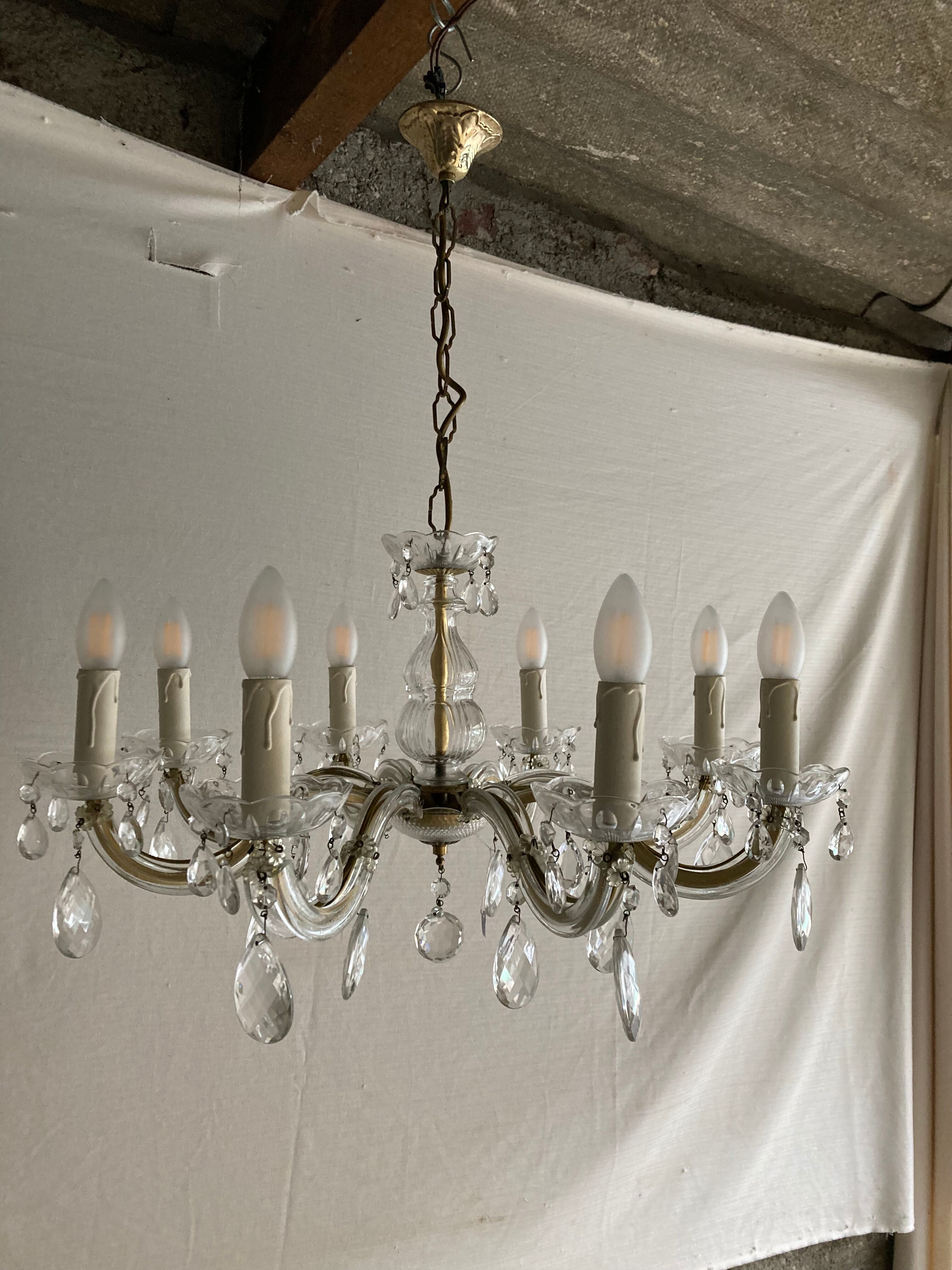 Italian chandelier mid 20th.