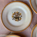 Service of plates and dish Oeillet Creil et Montereau