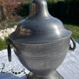Vintage pewter vase with 2 handles