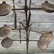 African oil lamps on stands