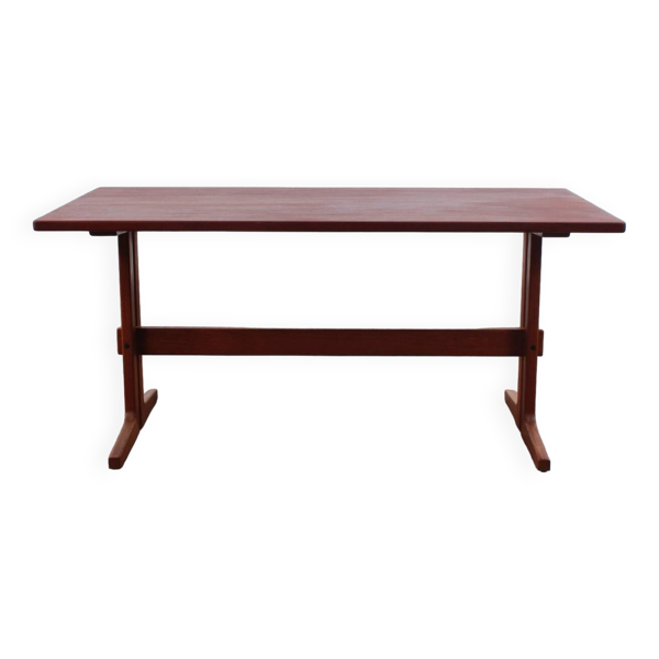 Table basse vintage en teck danois des années 50-60.