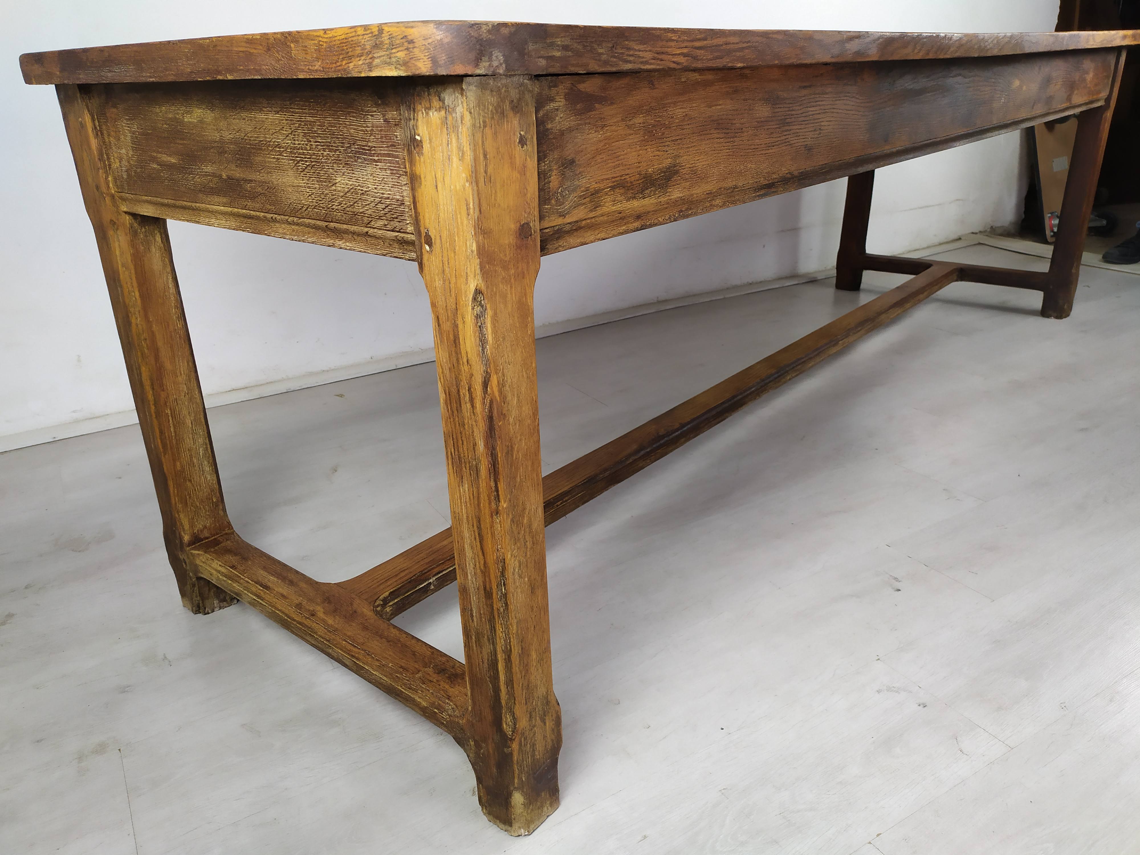 Oak farmhouse table