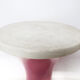 Pink and white "Tam Tam" stool, 1970