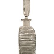 Real lead crystal foreign, small molded glass carafe and stopper