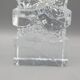 Moulded glass soliflore vase - Ingrid Glashette - 1970s