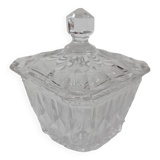 Sucrier en verre transparent