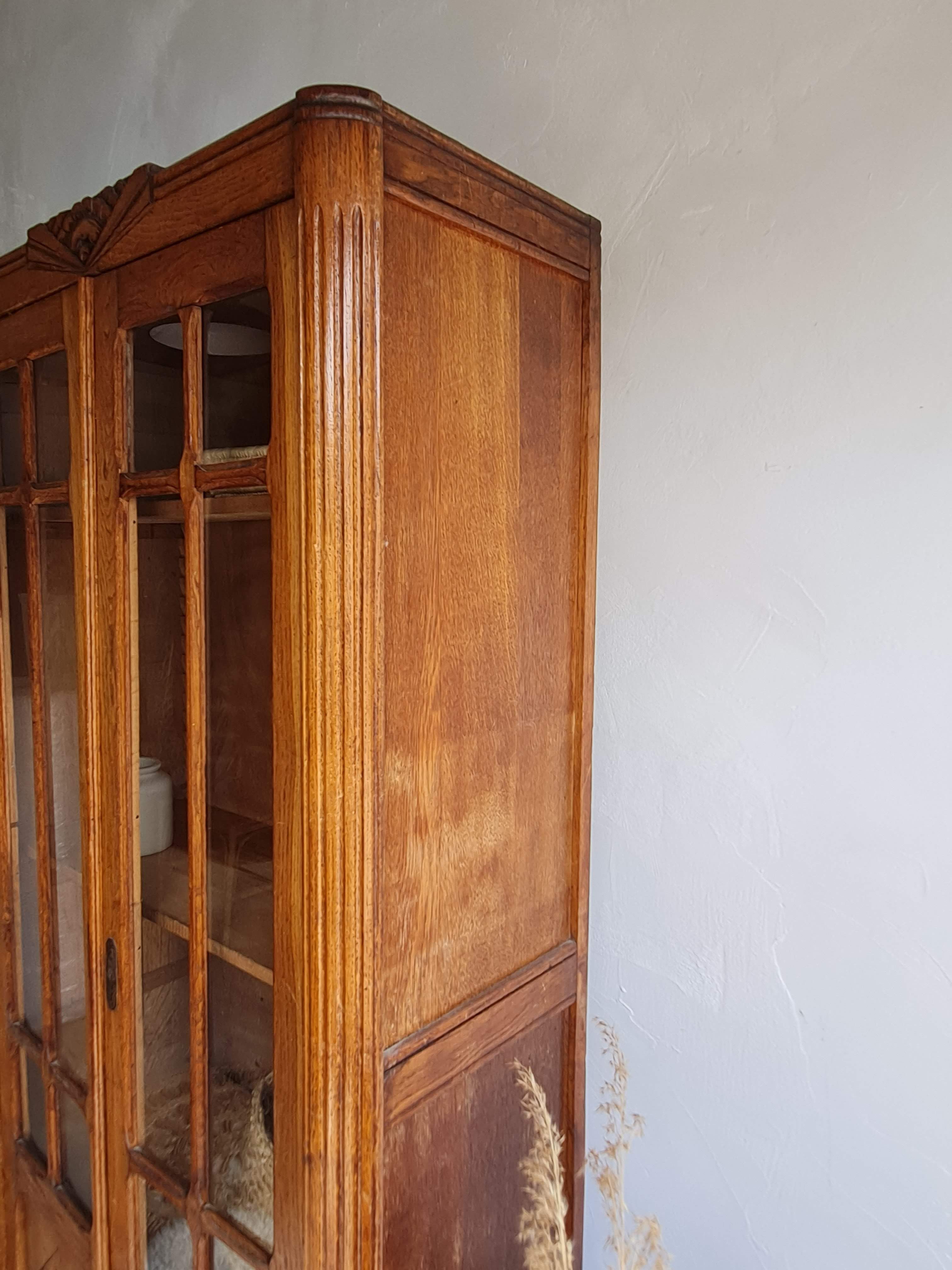 Parisian art deco glass cabinet