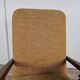 Fauteuil inclinable en bois et tissu des années 70
