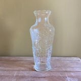 Vase en verre transparent