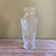 Large transparent glass vase