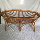 Rattan bench