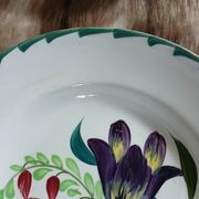 3 assiettes creuses anciennes St Amand et Hamage