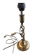 Twisted gold lamp base