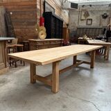 Grande table d’office Début XXème en chêne massif