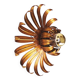 1960’s Italian Gilt Sunburst Wall Light