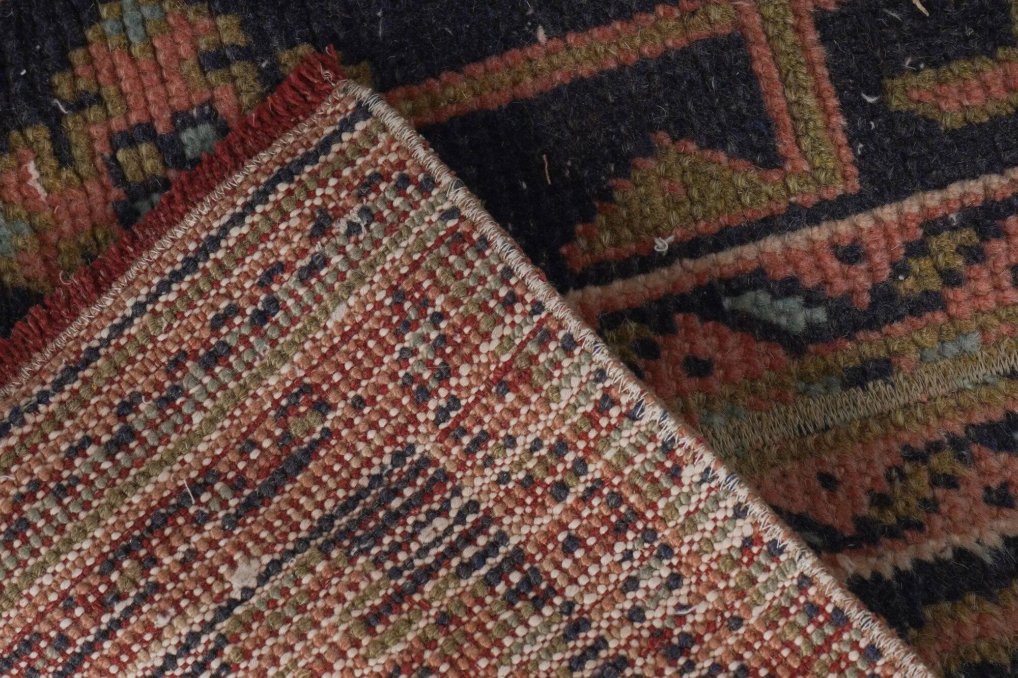 Vintage Turkish hallway rug 50x605 cm