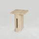 Table d'appoint en travertin 'LLOYD' (en anglais)