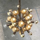 Atomic Brass Ceiling Suspension by Dorothee Becker for Cosack, 1970s.