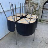 Fusion model table and 4 chairs set by Sandra Kragnert for IKEA
