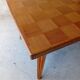 Checkerboard table 1960s Compass legs