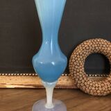 Blue opaline vase