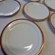 6 Limoges porcelain dessert plates from Chastagner, France