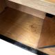 Vintage brutalist buffet/bar/dark wood sideboard
