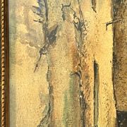 Watercolor by Emile Gudin (1874-1957), rue de Riez, southern town