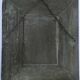 Beveled mirror patinated wood early 20th century