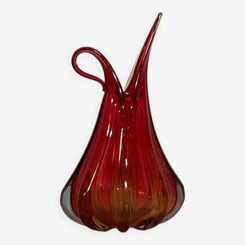 Grand Vase/Pichet 1960 en Verre de Murano de Barovier & Toso  Italie
