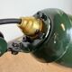Industrial Green Enamel Adjustable Table Lamp, 1960s