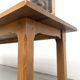 XL brutalist dining table in solid oak