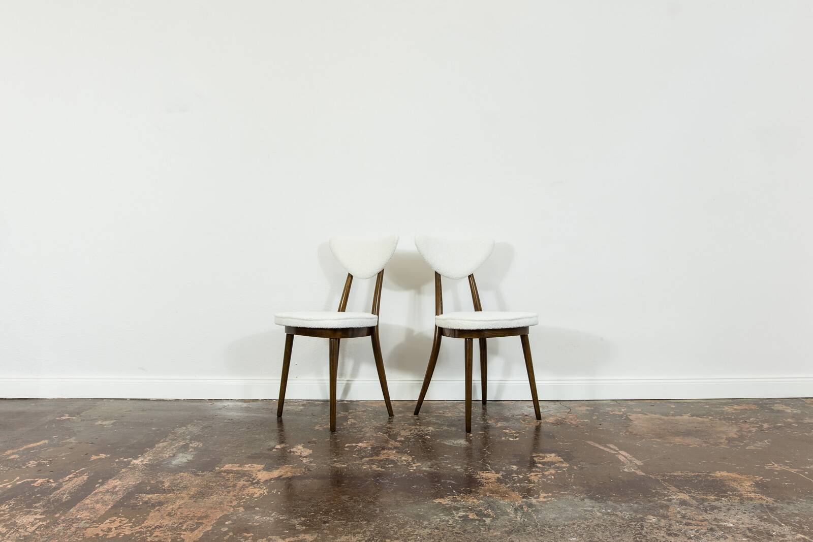 Chaises de salle à manger vintage n° 124 par H & J Kurmanowicz, Pologne, années 1950, ensemble de 6.